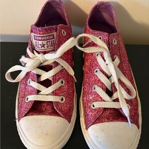 Girls Converse Sparkling Pink